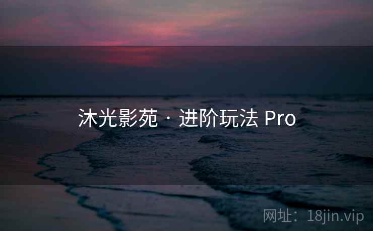 沐光影苑 · 进阶玩法 Pro